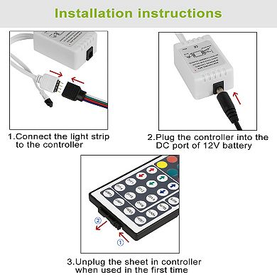 300-LED Strip Lights 5M (16.5ft) 20 Colors RGB, IP65 Waterproof with Remote Control