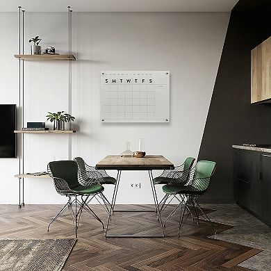 Parisloft Reusable Acrylic Wall Monthly Wall Mounted Calendar, 24 x 18 Inches