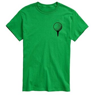 Big & Tall Golf Ball On Tee Graphic Tee