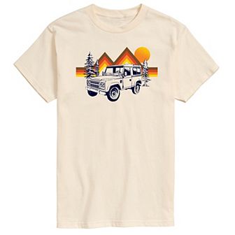 Big & Tall Vintage Car Mountain Graphic Tee