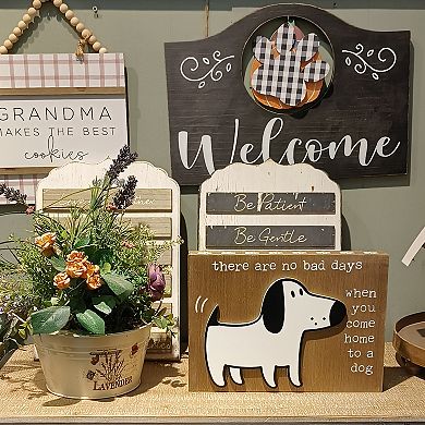 Parisloft There Are No Bad Days, When You Come Home To a Dog, Funny Dog Signs for Home Decor