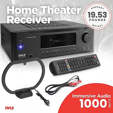 Pyle 2000W 7.1-Channel Hi-Fi Bluetooth 5.0 Stereo