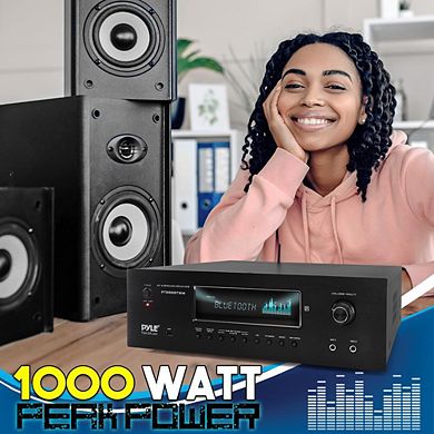 Pyle 5.2 Channel Bluetooth Audio Receiver Amp - 1000 Watt MAX (PT888BTWM)