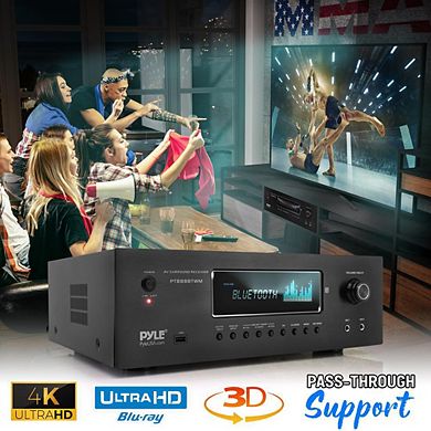 Pyle 5.2 Channel Bluetooth Audio Receiver Amp - 1000 Watt MAX (PT888BTWM)