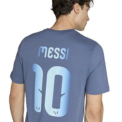 Big & Tall adidas Messi Name & Number Graphic Soccer T-Shirt