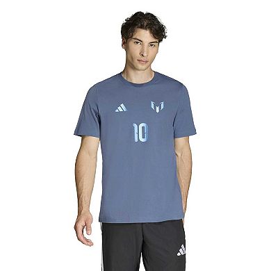 Big & Tall adidas Messi Name & Number Graphic Soccer T-Shirt