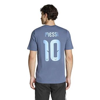 Big & Tall adidas Messi Name & Number Graphic Soccer T-Shirt