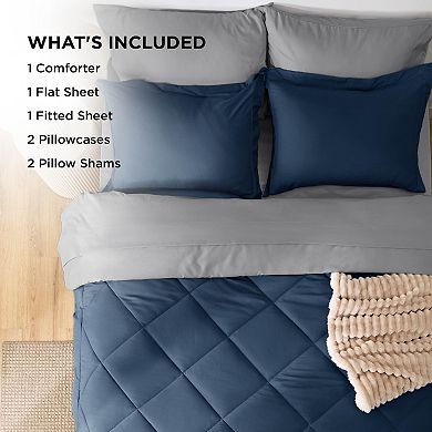 Bedsure GentleSoft™ Reversible Comforter Bed-in-a-Bag Set