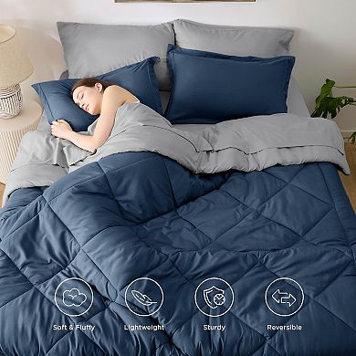 Bedsure GentleSoft™ Reversible Comforter Bed-in-a-Bag Set