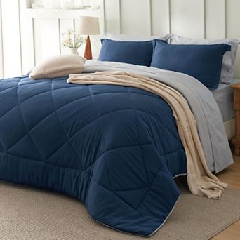Bedsure GentleSoft™ Reversible Comforter Bed-in-a-Bag Set