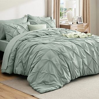 Bedsure GentleSoft™ Reversible Pintuck Comforter Bed-in-a-Bag Set