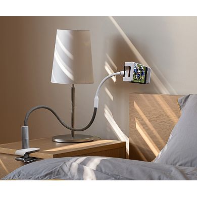 Aluratek Universal White Smartphone & Tablet Flex Mount