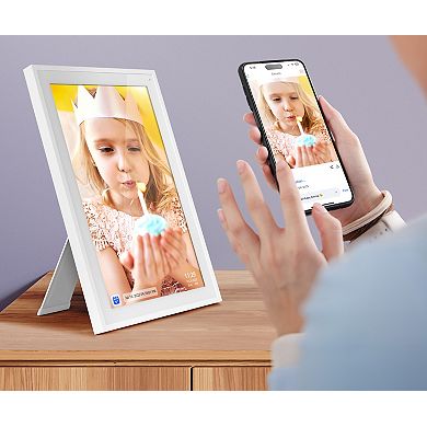 Aluratek 15.6-Inch Smart WiFi Digital Calendar & Photo Frame with Touchscreen Display