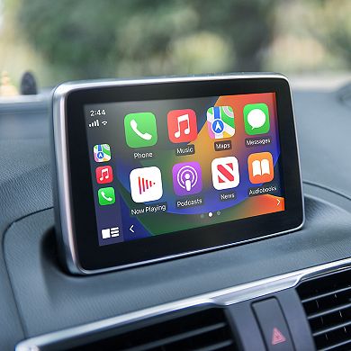 Aluratek Wireless Car Adapter for Apple CarPlay & Android Auto