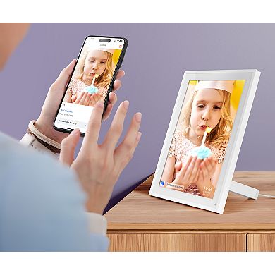 Aluratek 10.1-Inch Smart WiFi Digital Calendar & Photo Frame with Touchscreen Display