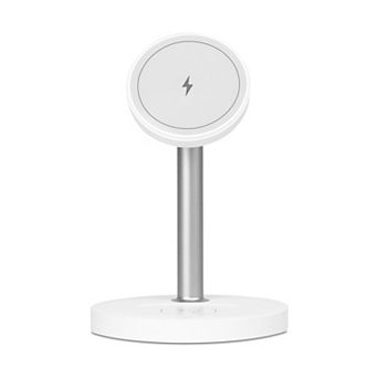Aluratek 3-in-1 Qi2 Wireless 15W Charging Stand Compatible with MagSafe