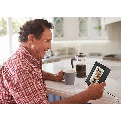 Aluratek 8-Inch WiFi Touchscreen Digital Photo Frame with Auto Rotation & 16GB Memory