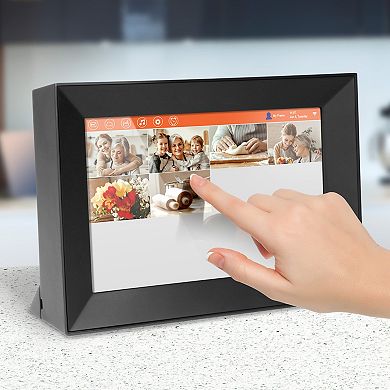 Aluratek 8-Inch WiFi Touchscreen Digital Photo Frame with Auto Rotation & 16GB Memory