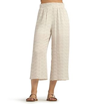 Women's AB Studio Pull-On Wide Leg Crop Pants