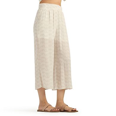 Women's AB Studio Pull-On Wide Leg Crop Pants
