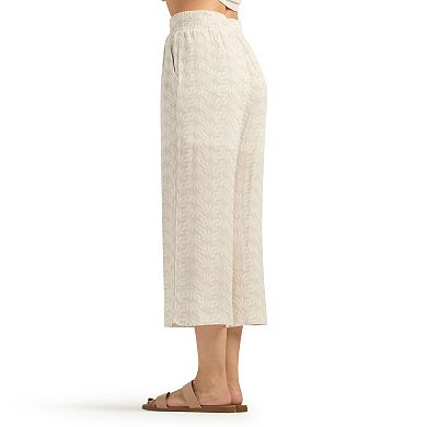 Women's AB Studio Pull-On Wide Leg Crop Pants