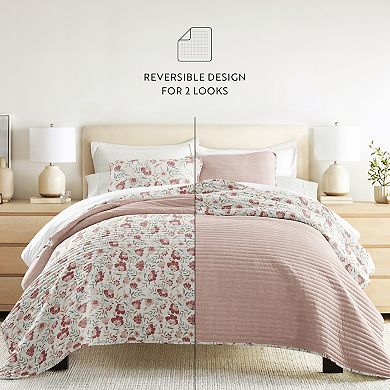 All Season Quilt Set Patterned Reversible Ultra Soft Bedding