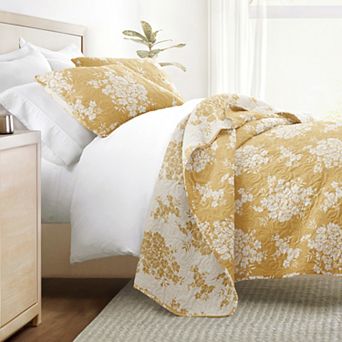 All Season Quilt Set Patterned Reversible Ultra Soft Bedding