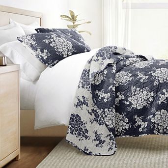All Season Quilt Set Patterned Reversible Ultra Soft Bedding
