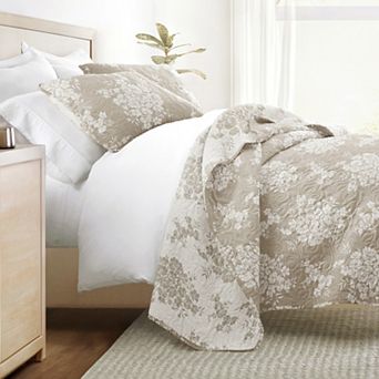 All Season Quilt Set Patterned Reversible Ultra Soft Bedding