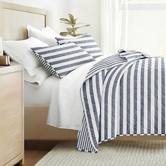 All Season Quilt Set Patterned Reversible Ultra Soft Bedding