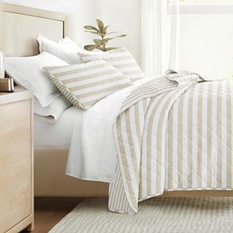 All Season Quilt Set Patterned Reversible Ultra Soft Bedding