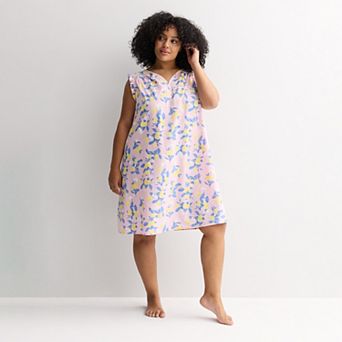 Plus Size Croft & Barrow® Dobby Woven Nightshirt