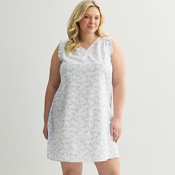 Plus Size Croft & Barrow® Dobby Woven Nightshirt
