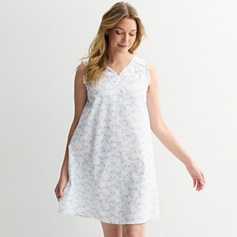 Petite Croft & Barrow® Dobby Woven Nightshirt