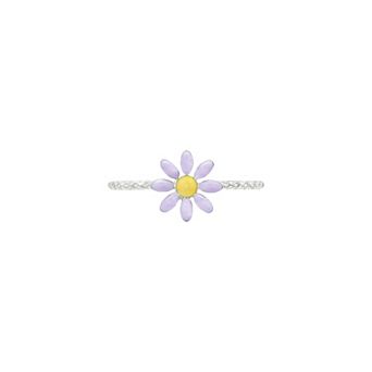 PRIMROSE Silver-Plated Daisy Flower Ring