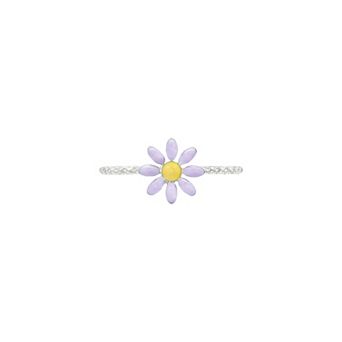 PRIMROSE Silver-Plated Daisy Flower Ring