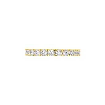 PRIMROSE Silver-Plated Cubic Zirconia Eternity Ring