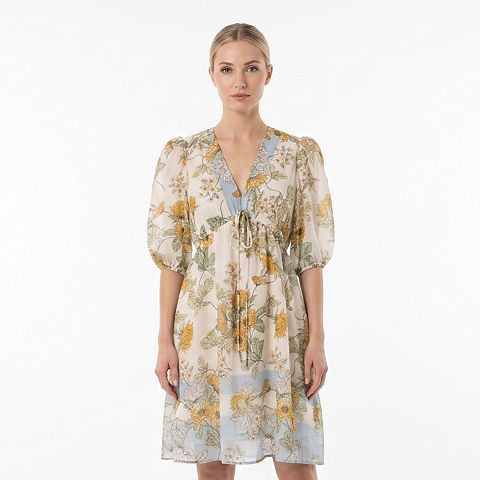 Женские платья Maison Women's Maison Tara Empire Waist Printed Dress