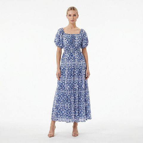 Женские платья Maison Women's Maison Tara Off-Shoulder Printed Maxi Dress