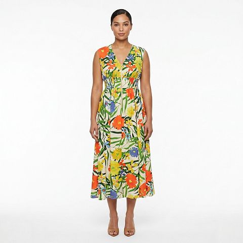 Женские платья Maison Plus Size Maison Tara Zip Front Crepe Midi Dress