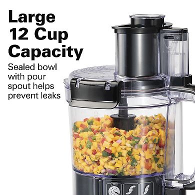 Hamilton Beach Stack & Snap 12-Cup Food Processor