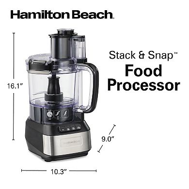 Hamilton Beach Stack & Snap 12-Cup Food Processor