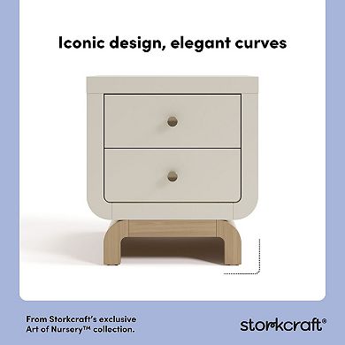 Storkcraft Santorini 2-Drawer Nightstand
