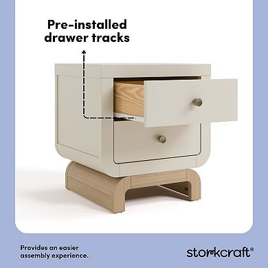 Storkcraft Santorini 2-Drawer Nightstand