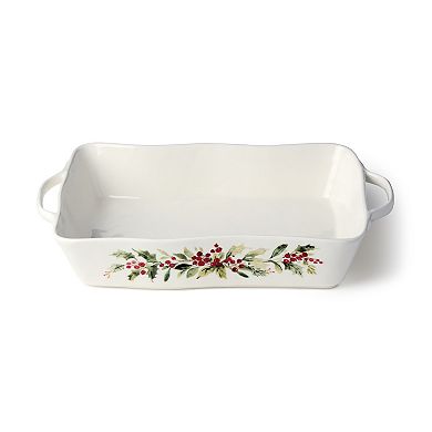 Certified International Holly & Vines Large Rectangular Baker