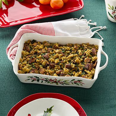 Certified International Holly & Vines Large Rectangular Baker