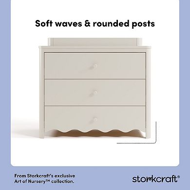 Storkcraft Casablanca 3-Drawer Chest Dresser with Removable Changing Topper