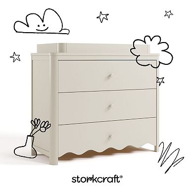 Storkcraft Casablanca 3-Drawer Chest Dresser with Removable Changing Topper