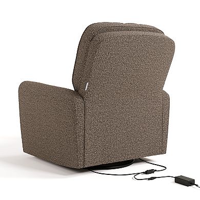 Storkcraft Amalfi Deluxe Power Recliner Swivel Glider