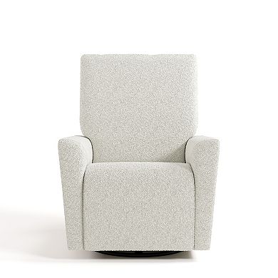 Storkcraft Santorini Boucle Deluxe Power Recliner Swivel Glider